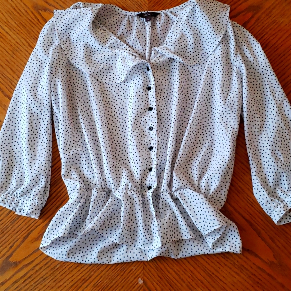 Polka-dot blouse